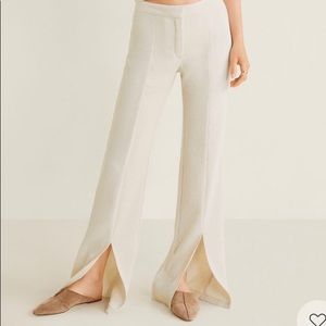 Mango Slit Hem Pants